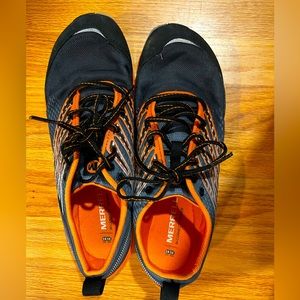 Mens Merrell running shoes. M-series black tanga size 9